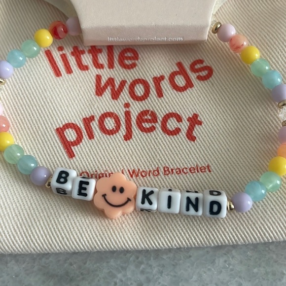 Little Word Project jewelry Be Kind bracelet pastel Smiley fashion jewelry New - Picture 5 of 7